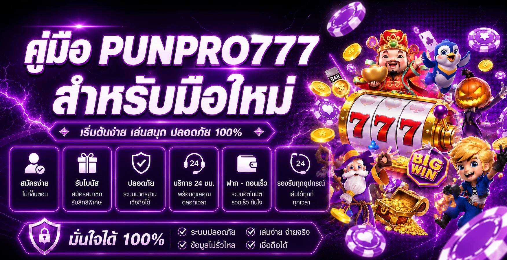 PUNPRO777 คู่มือมือใหม่ เช็กก่อนสมัครและเข้าเล่น